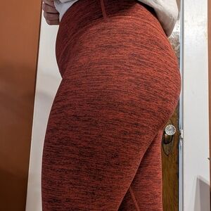 ECHT Red Heathered Activewear Leggings